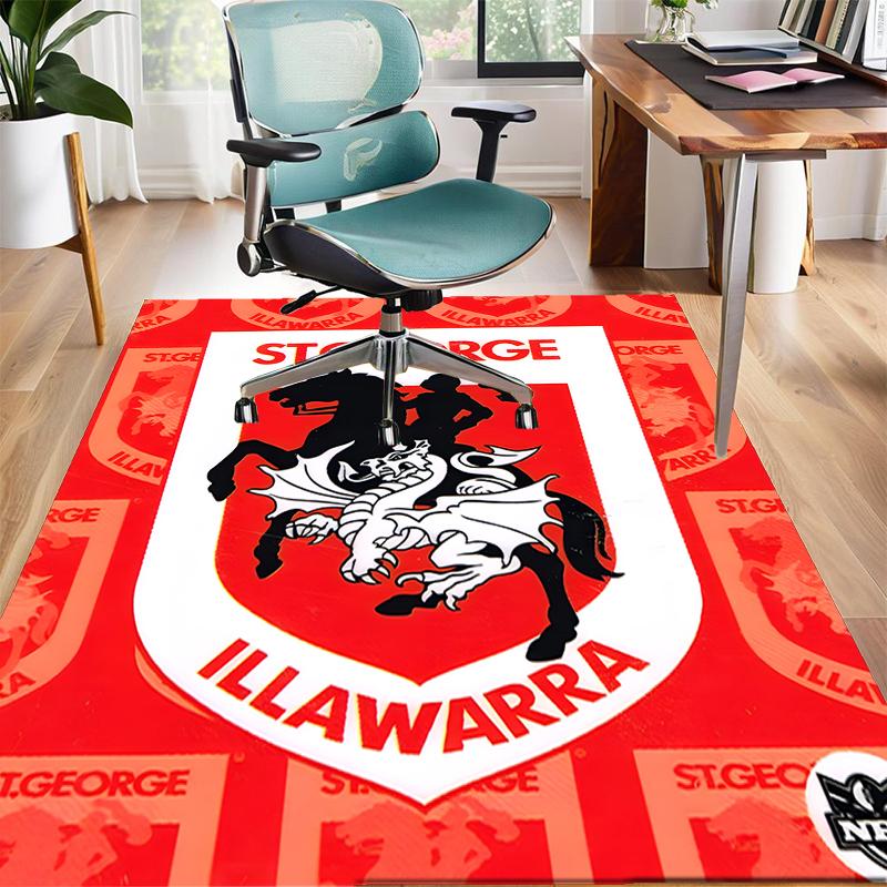 ST George Illawarra Polyester Carpet, Soft Indoor Mat for Office Chair, Living Room, Computer Desk - Decorative Home Office Rug Design