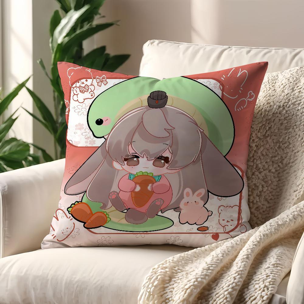 Game Love and Deepspace Kawaii Cushion Cover Pillow Cover Decoration Room Home Sofa Living Office Car Nordic Simplicity