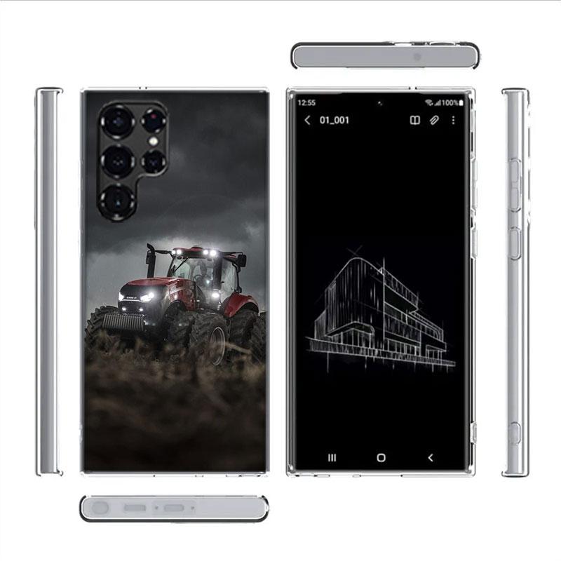 Tractor Farm Capa Phone Case For Samsung S26 Ultra S25 Edge Galaxy S23 S21 S20 S24 FE S22 S10 Plus Cover Clear TPU Shell Coque w