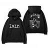 Serial Experiments Lain Funny Hoodie Hip Hop Graphic Sweatshirt Poleron Hombre Streetwear Harajuku Tracksuit Oversized Clothes
