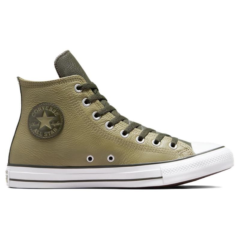 Converse Chuck Taylor All Star Kožená High Mossy Lenost Zelené Unisex tenisky Cave-Green A06571C