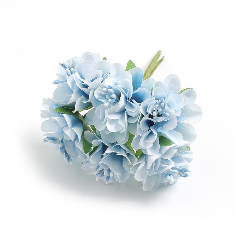 6Pcs/lot Mini Artificial Silk Carnation Flowers Bouquet for Home Wedding Party Decoration DIY Craft Wreath Gifts Accessories