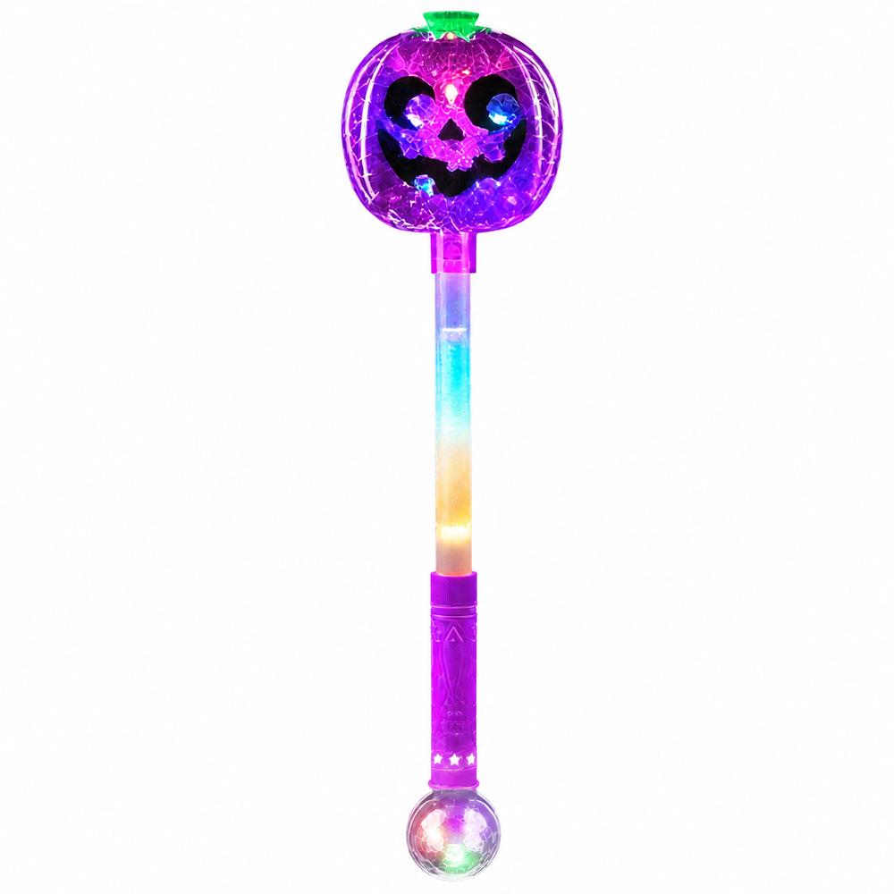 Halloween Pumpkin LED Light Stick - Colorful Handheld Party Prop