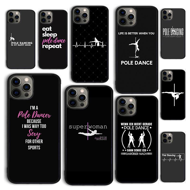 Autumu Pole Dance Dancing Fitness Phone Case Cover for iPhone 17 Air 16 16e 15 12 11 13 14 Pro Max Apple Plus Coque