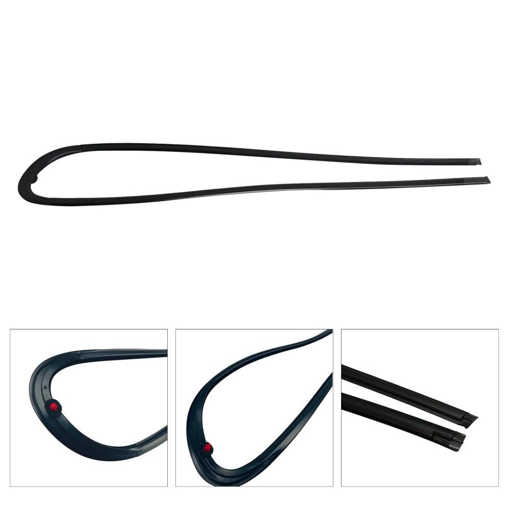 1 Pair Quarter Window Glass Molding RH & LH Set For Honda CR-X CRX EF8 1988-1991