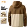 Jeep Men's 3-in-1 Windproof Jacket with Detachable Hood