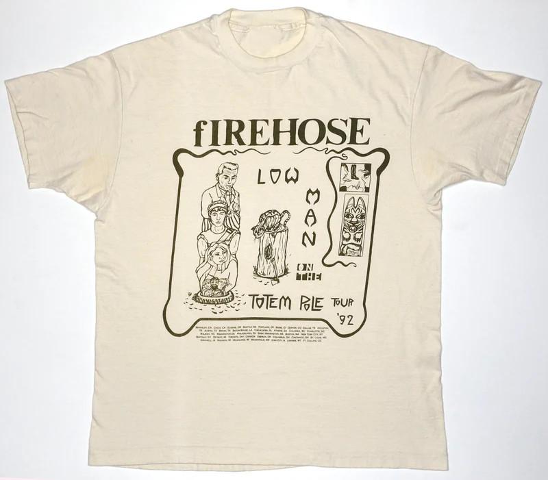 fIREHOSE Band Low Man On The Totem Pole 1992 Tou T Shirt Full Size S-5XL S разноцветный