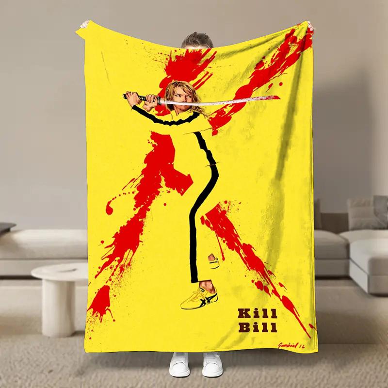 8 Size Classic Hot Movie Kill-Bill Flannel Blanket Home Sofa Lunch Break Blankets Children Student Blankets Nap Cover Kid Gift