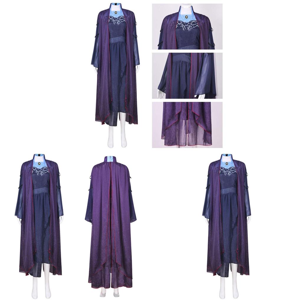 Wandavision Agatha Harkness Cosplay Kostüm Aus Polyesterstoff Für Anime-Fans