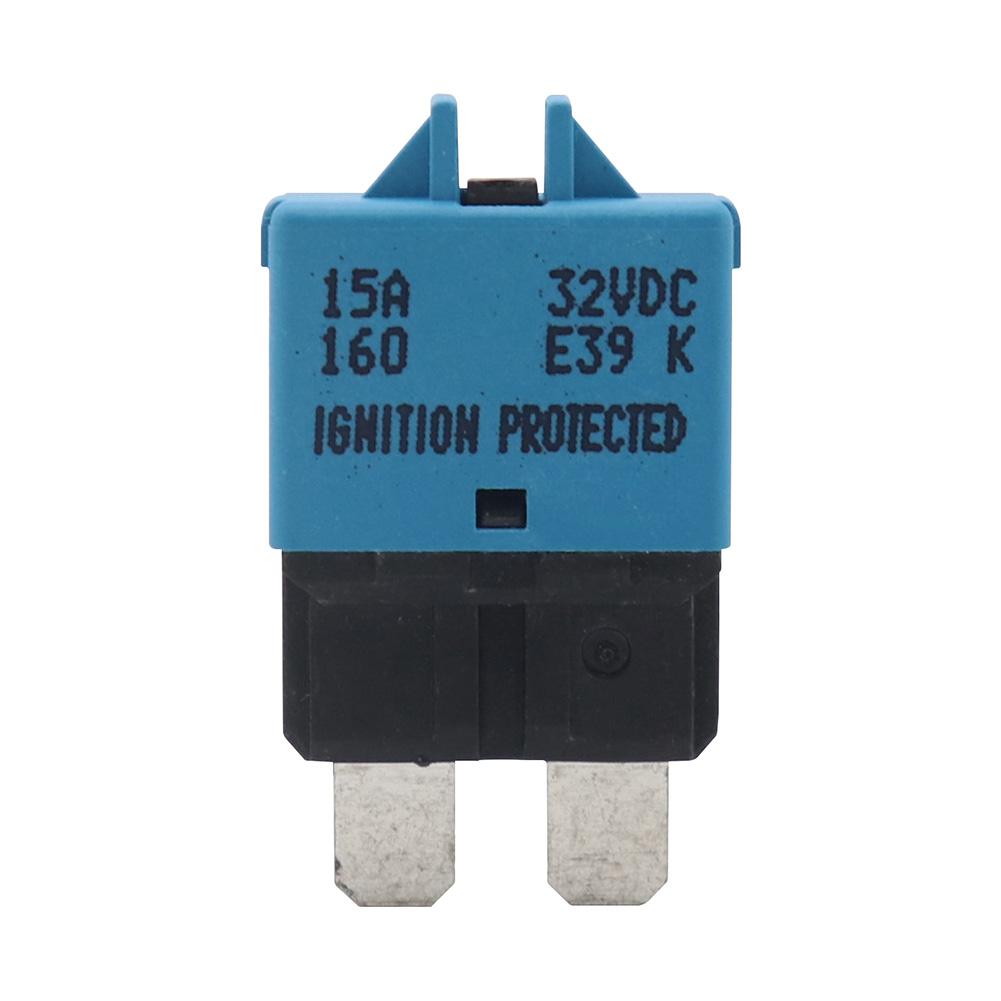 DC 28V ATC Circuit Breaker Blade Fuse Manual Reset Resettable 15 Amp for Marine Rally Automotive Boat Car Accessories Part
