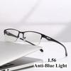 Fashion Photochromic Prescription Glasses Anti-blue Light Customized Glasses Men Half Frame Business Presbyopia Glasses