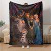 1pc Frozen Fever Family Portrait Perfect for Home Decor, Couch Blanket, Outdoor Use, Gift Idea, Soft Throw Ideal for Bedroom, Living Room, Travel