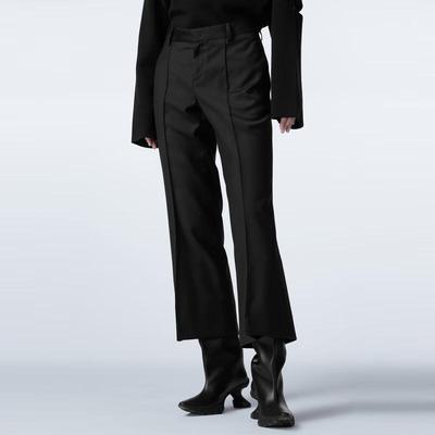 2023 Winter Irregular Hem Flared Trousers