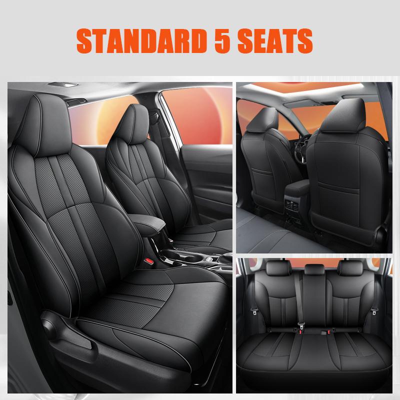 Premium Custom Fit Car Seat Covers For Toyota Corolla 2025 2025 2025 Automotive Interior Seat Cushion Leather Cover-Full Set