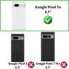Case - Phonillico® - Google Pixel 7a - Black Wallet - Magnetic Flap - Card Storage