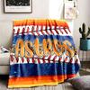 Houston Astros Theme Personalized Outdoor Flannel Blankets Soft And Suitable For All Seasons Perfect For Sofas Beds And Camping