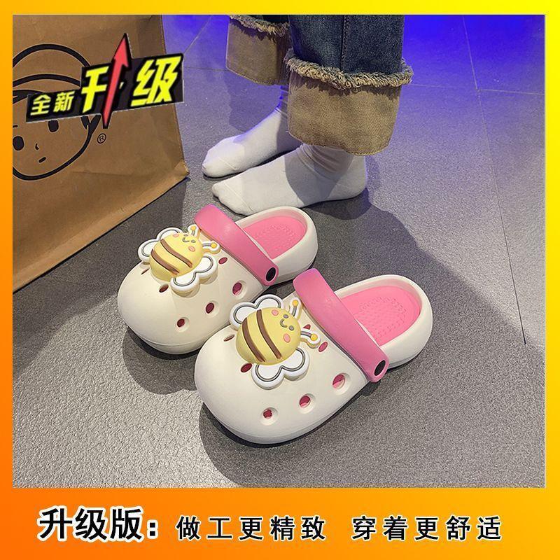 Non-slip hole shoes, dirt-resistant and non-smelly bag head drag women 2025 summer and autumn new cute student dormitory slippers women's outer wear