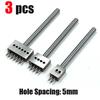 4/5/6/8mm Diy Round Hole Spacing Puncher, Manual Circular Stitching Punching Tool, Professional Leather Art Craftwork Project