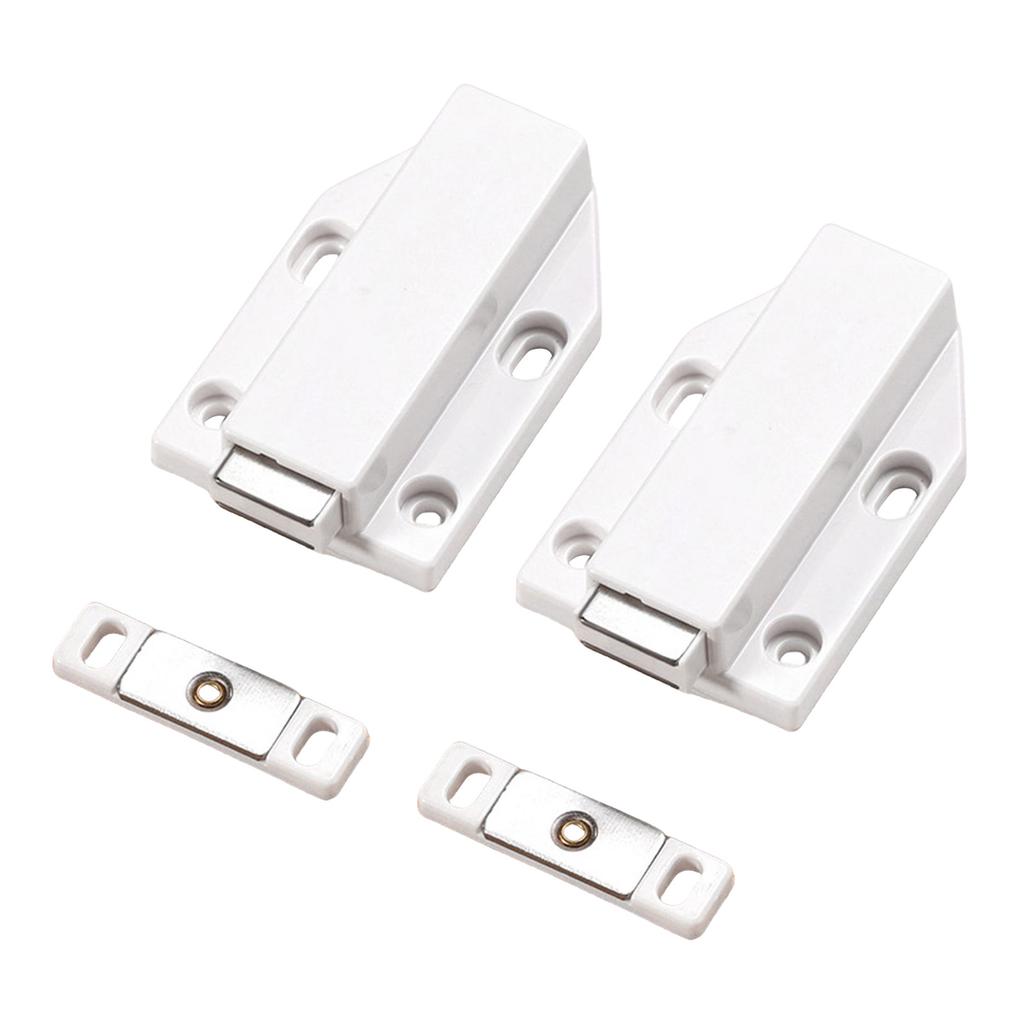 Magnetic Push to Open Cabinet Latches 2Pieces Strong Push Out Designs for Kitchen Supplies and Closet Daily Use
