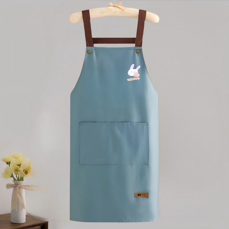 Waterproof and Oil-resistant Apron, Household Kitchen Work Clothes Apron