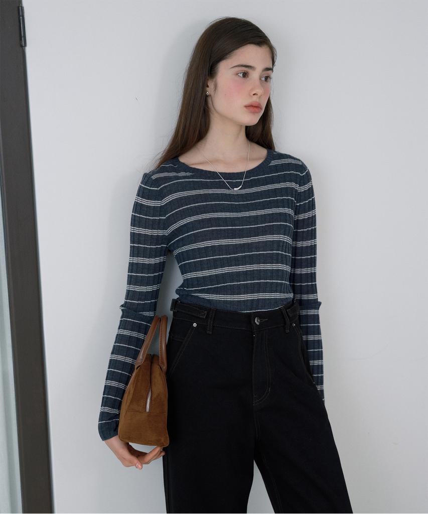 JUCYJUDY Striped Wool Knit Pullover Jzkt021B