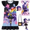 New Bobi Time Lily Cosplay Dress for Girls Kids Game Time Mask Bag Halloween Role Play Costume Party Fancy Dress