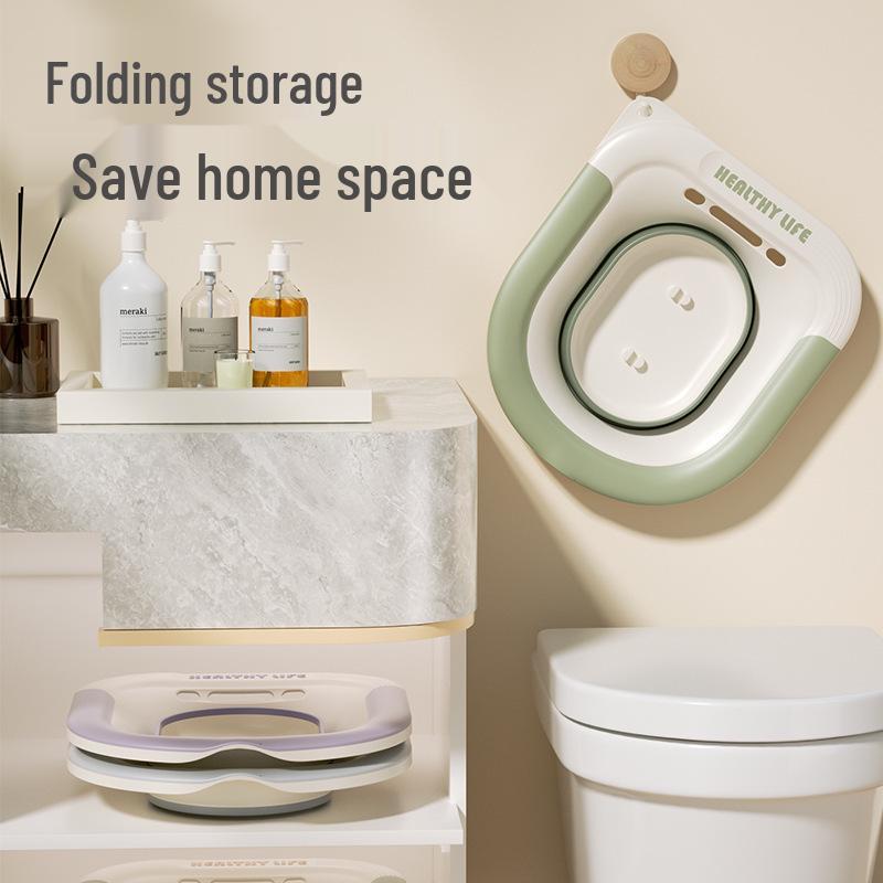 Foldable Sitz Bath Basin for Postpartum and Pregnancy Care - Toilet-Style Wash Basin for Intimate Hygiene