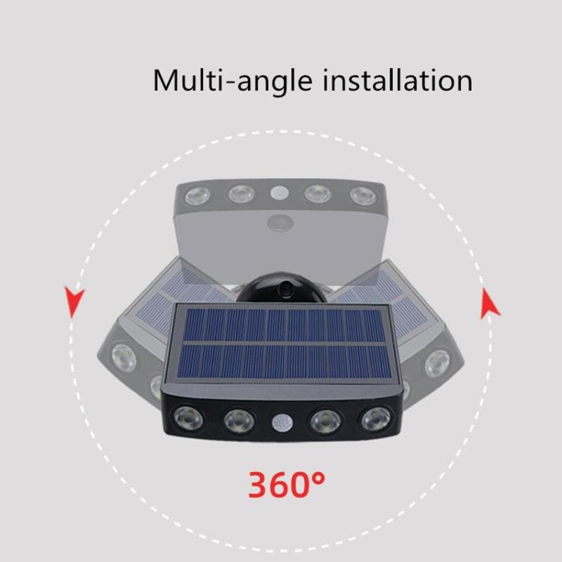 Powerful Solar Light Outdoor Motion Sensor Waterproof Garden Rotatable LED Solar Lamp Spotlights for Garden Path Street