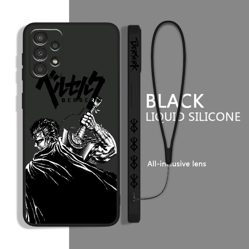 

Berserk Comics аніме для Samsung A72 A54 A53 A52 A42 A34 A32 A25 A24 A23 A22 A15 A14 A13 A12 рідкий лівий мотузковий чохол для телефону Samsung A12