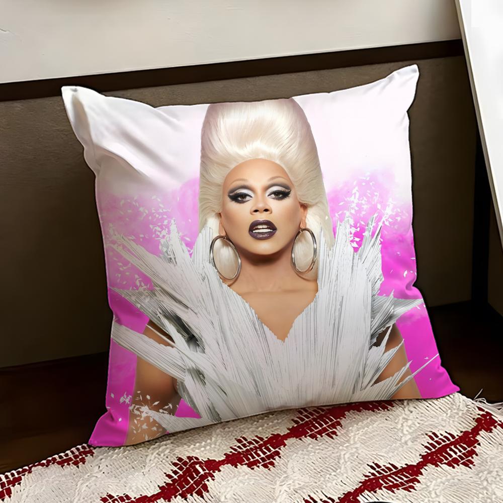 

Singer RRuPaul Cushion Cover Reversible Soft Durable Pillow Cover Home Car MultiScene Use for Daily Comfort 30X30cm