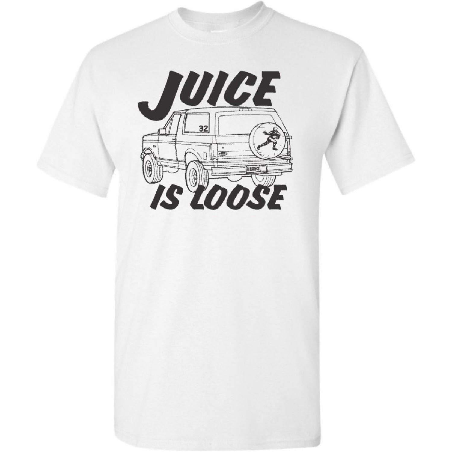 Футболка мужская All Things Apparel Juice is Loose OJ Simpson Bronco XXXXXL белый