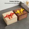 Decoration Card Keeper With Slide Top Wooden Box Storage Box Jewelry Organizer Case Beads Container