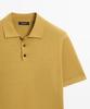 Masimodutti Short Sleeve Cotton & Linen Knit Polo Shirt