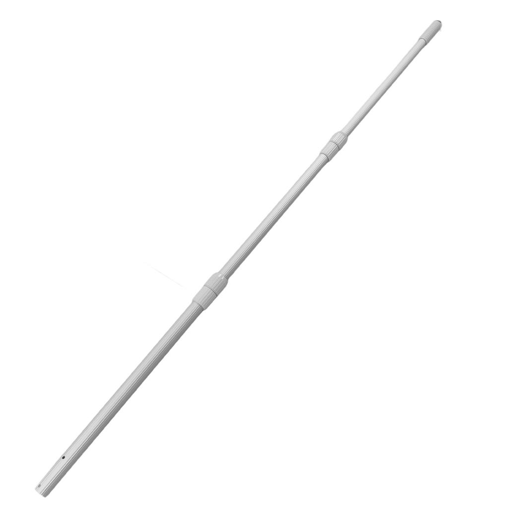 Telescopic Swimming Pool Pole, Aluminum Alloy Pool Cleaner Rod with Non Slip Grip for Skimming Net Rakes Brushes, Stretched Length 192cm