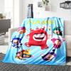 Coperta Personalizzata con Nome Personalità Oddbods Morbida e Calda per Divano Ufficio Letto Viaggio Pausa Pranzo, Regalo Adatto a Tutte le Stagioni