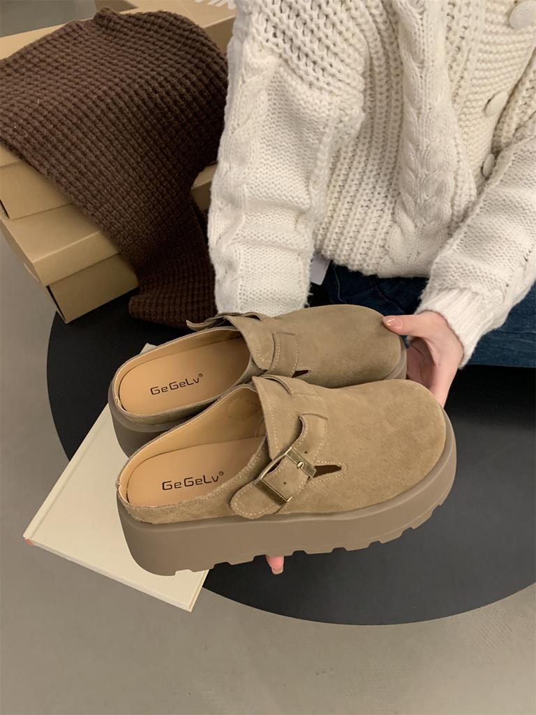 Women Summer Comfy Slippers Sandals Slip on Shoes Loafer Flats Platform Wedge Elthnic Loafer 2025 New Mules For Women