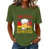 Fashion Casual Unisex Letter Print T-Shirt with Festival Graphic Design - Short Sleeve Round Neck Tee for Men and Women