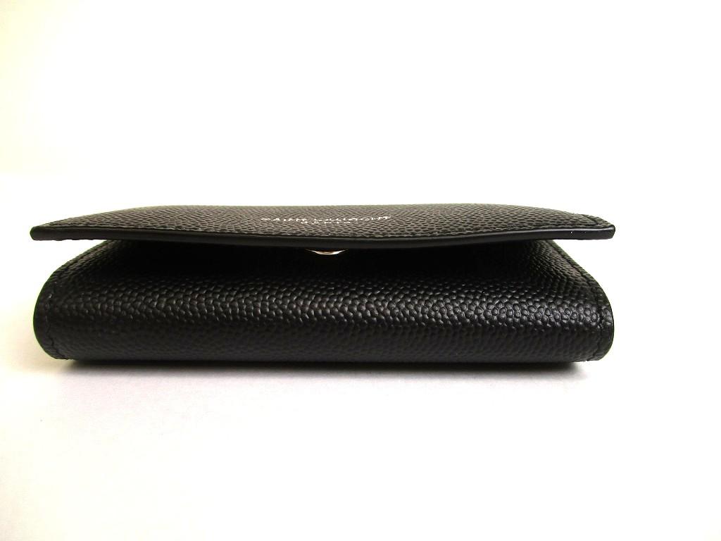 Authentischer Saint Laurent Paris YSL Schwarzes Leder 4 Bilder Schlank Schlüsselanhänger #b064 Vom Verkäufer überholt