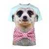 3D Cute Animal Print Tops Fashion T-Shirt
