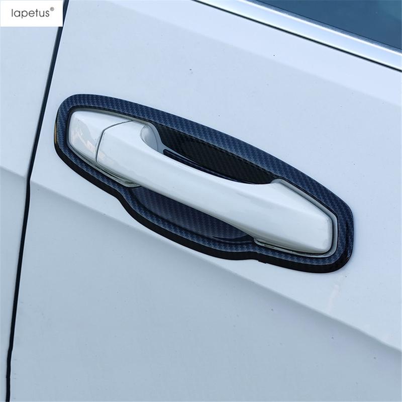 Car Outer Door Handle Bowl Frame Cover Trim For VW Volkswagen Golf 7 7.5 MK7 2014 -  ABS Chrome / Carbon Fiber Accessories