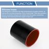 UXCELL 60/63/65/68/70/76/80/83/90/102/127/152mm ID Longueur 127mm Angle 0 Degrés 4 Plis Renforcé Haute Température Voiture Silicone Durite de Refroidissement