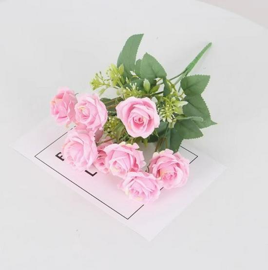 Chrysanthemum & Rose Artificial Flower Bunch for Outdoor Decor and Wedding Arrangements