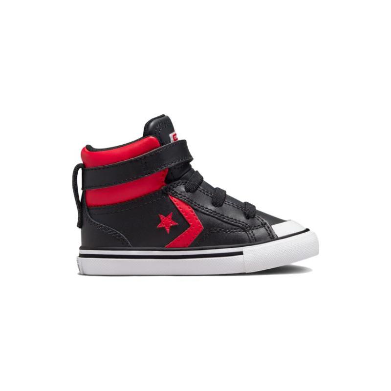 Converse Pro Blaze Strap Varsity High Top Skateboard Shoes Black Red Infant And Toddler