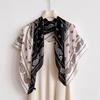 Color matching cashew nut simulation silk high-end large square scarf silk scarf printed shawl decorative scarf sunscreen scarf headscarf scarf