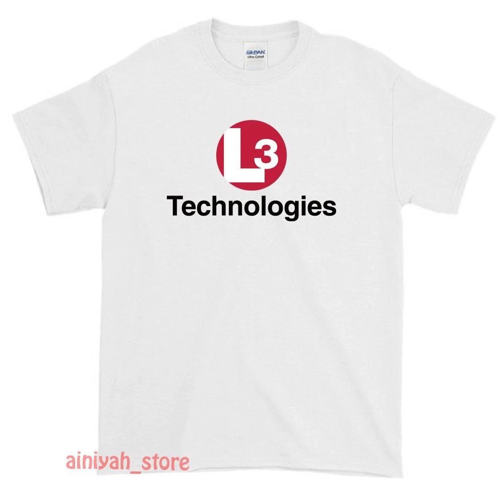New L3 Technologies Logo Men s Funny T shirt USA Size S-XXL L