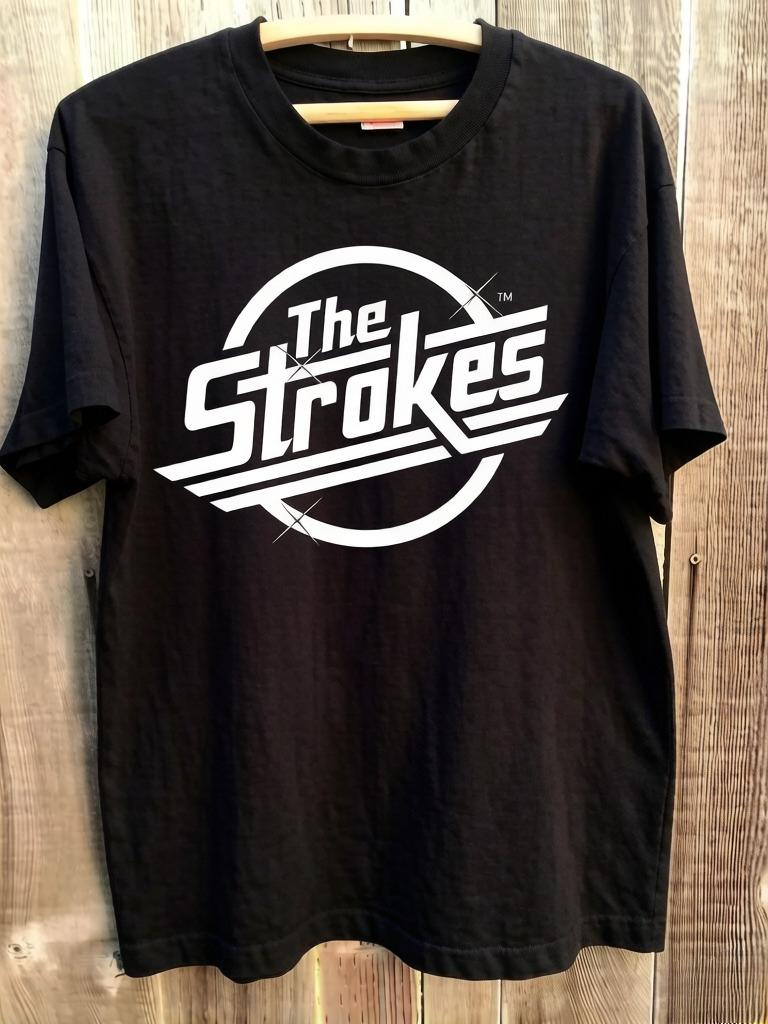 

Summer Unisexs and Womens Retro Style Stokes Tshirt Made of Pure Cotton and Breathable Shortsleeved Streetwear S