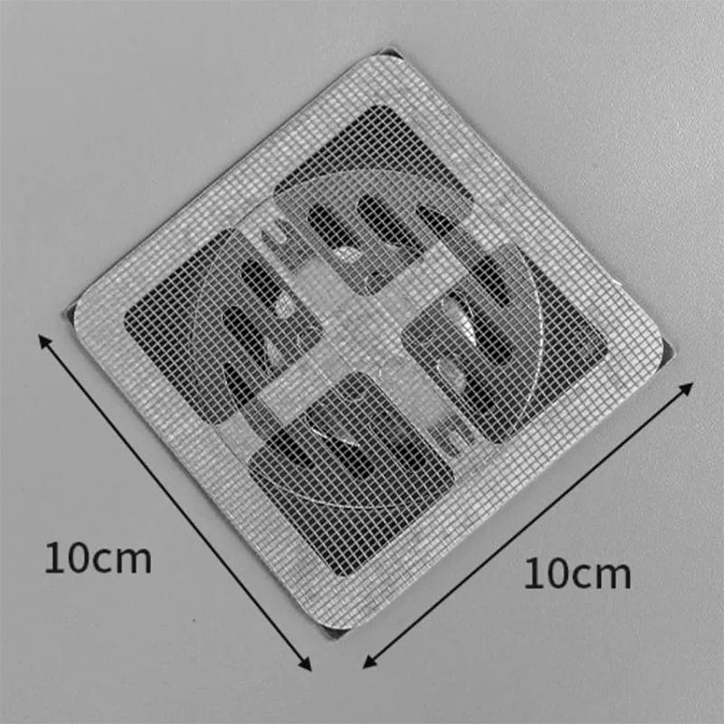 10 יחידות מסנן רצפה חד פעמי, מסנן ביוב, אמבטיה, חדר מקלחת, מדבקת ניקוז רצפה למניעת שיער וחסימת שיער