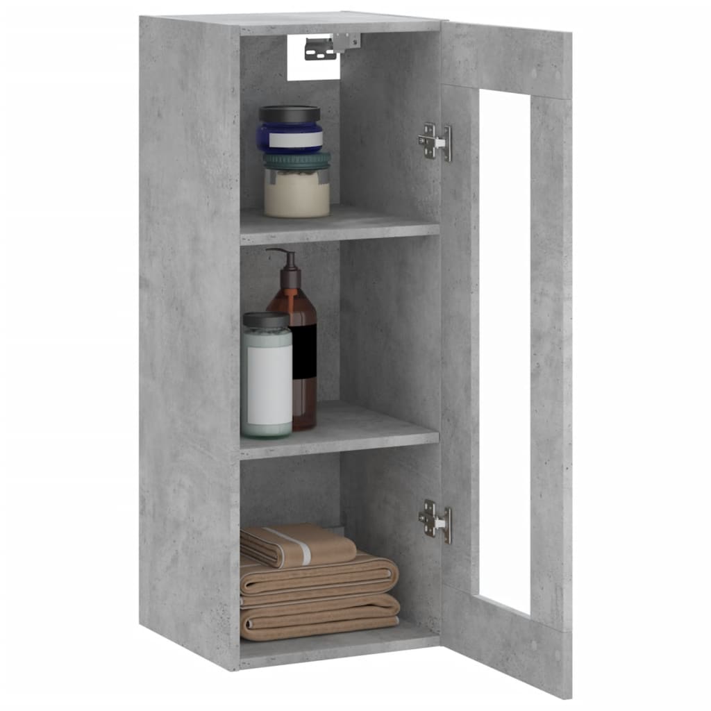 Vidaxl Wall Cabinet, Concrete Grey, 34.5X34X90 Cm