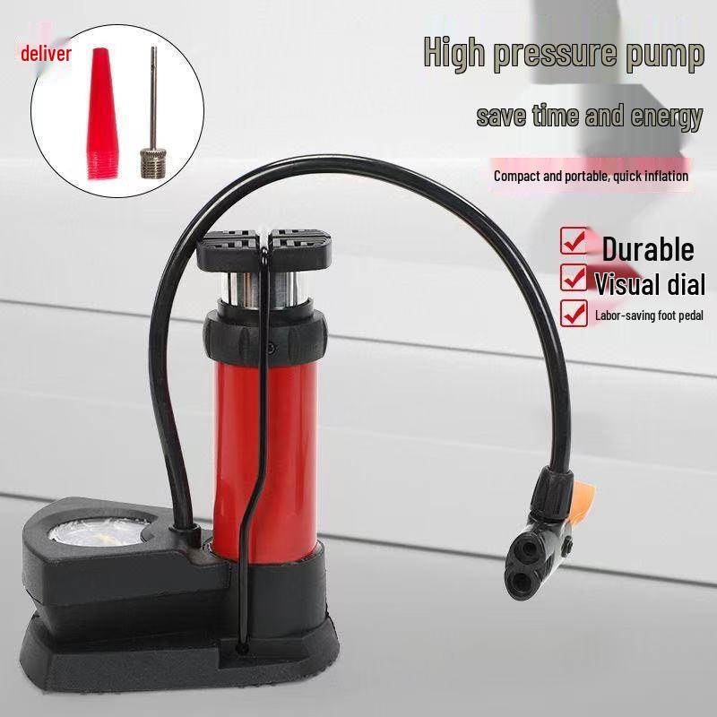 Lishi Portable Foot Pump with Pressure Gauge