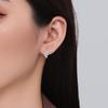 Double-layer Diamond Earrings Women's New Fashion Personalized Design Sense Trendy Earrings Niche Temperament Ear Jewelry